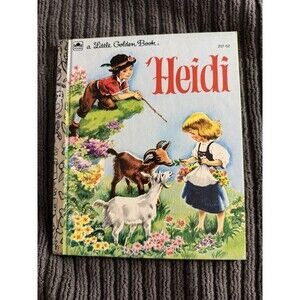 Heidi Johanna Spyri Little Golden Book Vintage 1954
